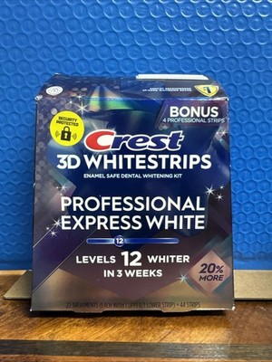 CREST 3D WHITESTRIPS - LEVELS 12 PROFESSIONAL EXPRESS WHITE 