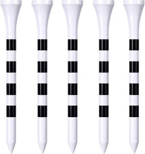 Wooden Golf Tees 3-1/4", 2-3/4", 2-1/8", 1-1/2" Available, 100 Count Natural Co