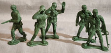 Extra Large 4.5" Green Army Military Men War Toy Soldiers Action Figures x5