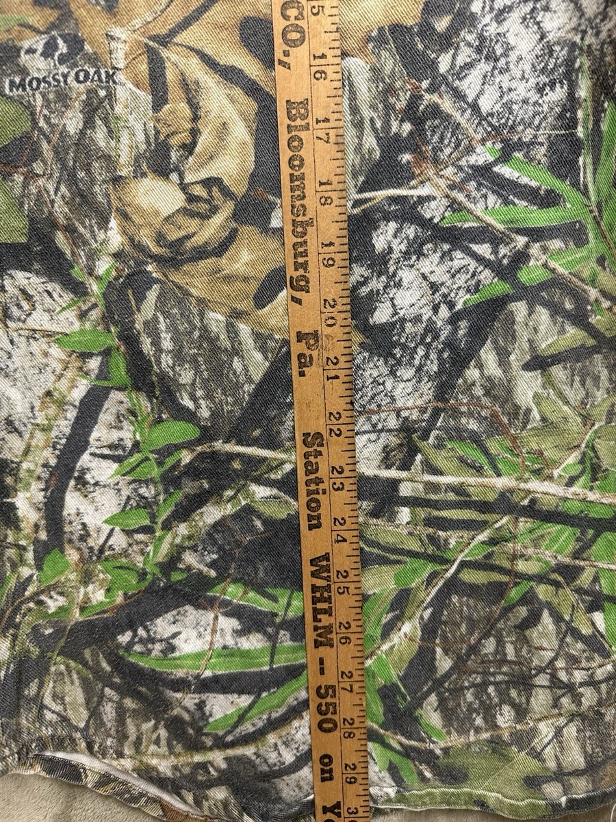 Chemise Camouflage Mossy Oak Field Staff Homme Taille XL, Vintage, Manches Longues