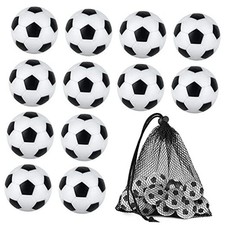 12 Pieces 32mm Foosball Balls Table Multicolor Football black/ white pentagon