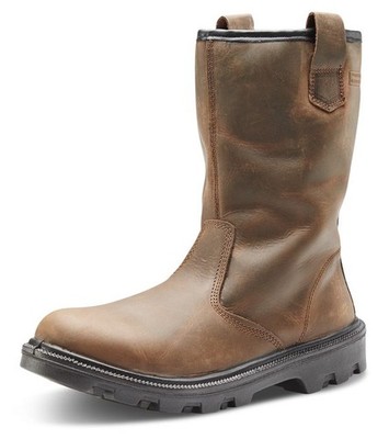 Beeswift Sherpa Dual Density Pu Rubber Rigger Boot Brown Size 7