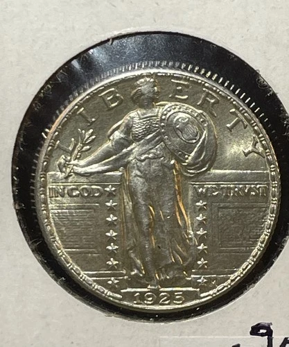 1925 Standing Liberty Quarter-High Grade-Very Nice Luster-Bold Details-A-162
