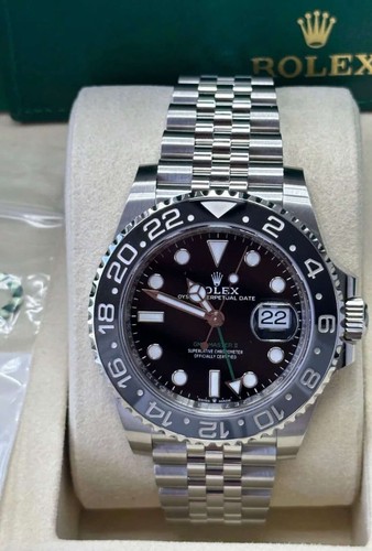 Rolex GMT-Master II Automatic Wristwatch Bruce Wayne Jubilee Black Dial New 2026