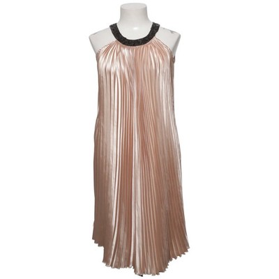 Ichi, Kleid, Größe: XS, Beige, Einfarbig, Satin, Damen #AOs