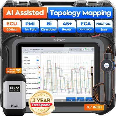 XTOOL D9S XV200 Diagnose-Scanner-Werkzeug mit ECU-Codierung und Topologiekarte