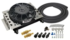 Derale Atomic Cool Plate & Fin Remote Transmission Cooler Kit -8AN Inlet 15950