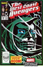 WEST COAST AVENGERS #35 (1988) MILGROM DR DOOM DOOMSDAY CVR ROBERT DOWNEY JR FN