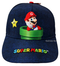 Nintendo Super Mario Bros. Baseball Cap Youth Gamer Ajustable Hat New Boys