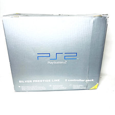 Sony PS2 Playstation 2 SILVER PRESTIGE LINE COMPLETA con controller cavi manuali