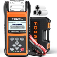 Upgraded from BT705, 2026 FOXWELL BT780 24V 12V Car Battery Tester with Print...