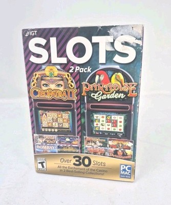 IGT SLOTS 2 Pack -  Cleopatra II & Paradise Garden - PC/Mac - Good - See Desc.