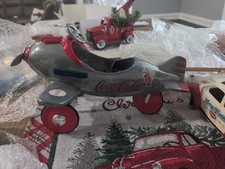 Vintage Coca Cola aluminium die cast Pedal Plane size 31 x 23 x 19cm No Box used