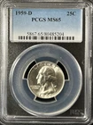 1959-D  25C Washington Quarter Dollar PCGS MS65   80485204