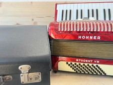 Pianoakkordeon Hohner Student VB 48 Bässe 2 Chörig Rot