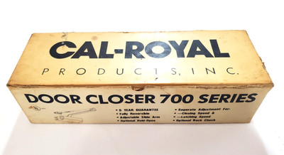 Cal-Royal Door Closer 700 Series Model 740 Dark Bronze Color NEW