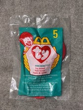 McDonald's Ty Teenie Beanie Babies 5 PINCHERS the Lobster Plush Toy 1998 