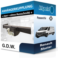 G.D.W. AnhäNgekupplung Starr Passend für Renault Master 02.2010-Jetzt AHK