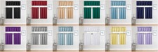 3PC SET WINDOW SMALL CURTAIN FOAM LINED BLACKOUT PANELS IN 24" OR 36" LENGHT