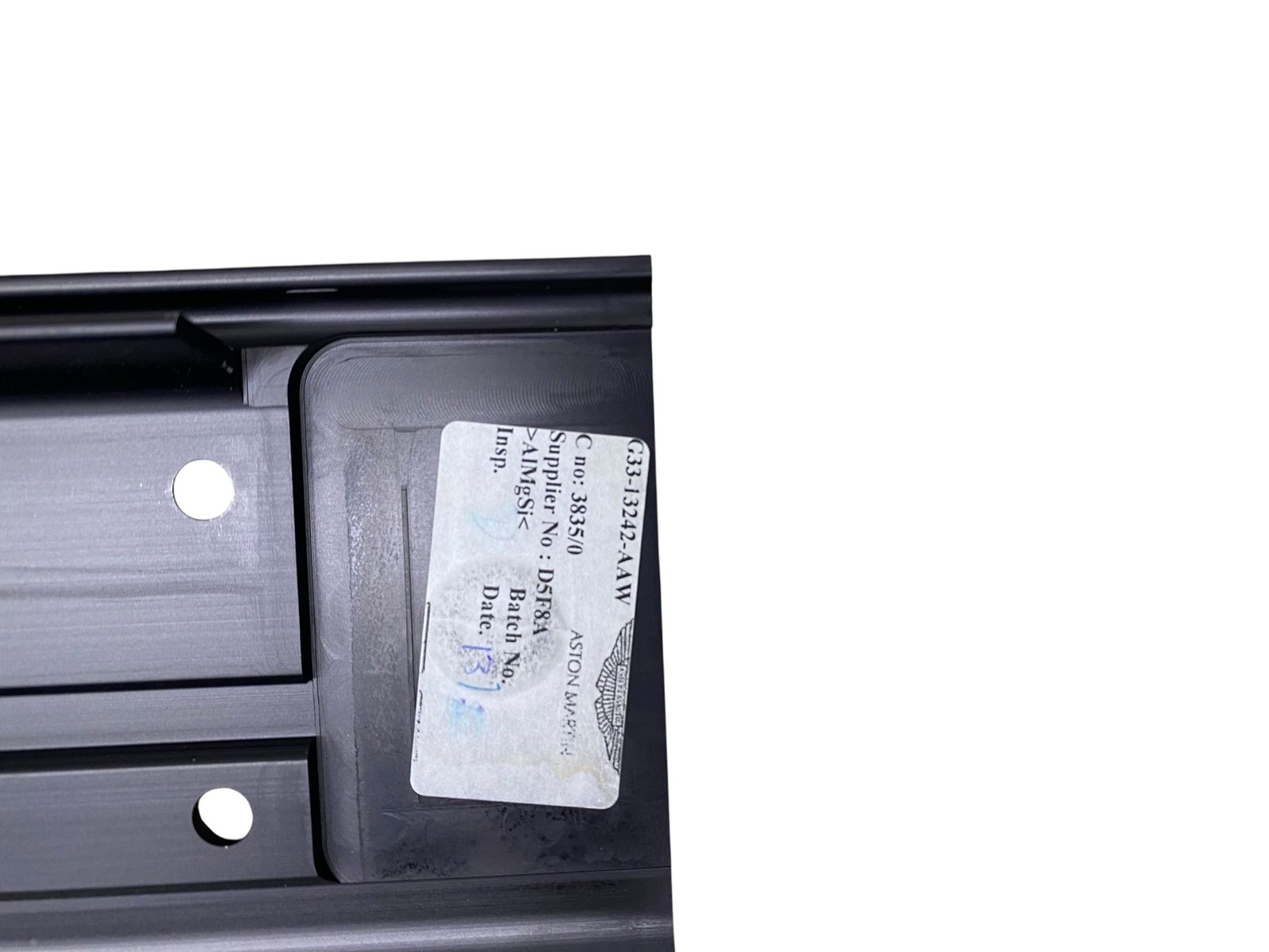 2006-2016 Aston Martin Vantage DRIVER & PASSENGER SILL SCUFF PLATE TRIM PANEL