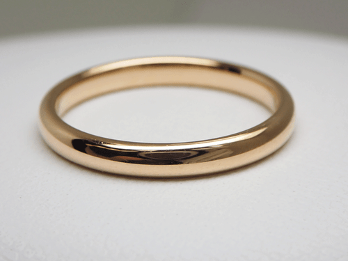 Tiffany & Co.  Wedding Band Ring #50 US 5.5 18K RG Rose Gold 750 2.5mm Wide 1844