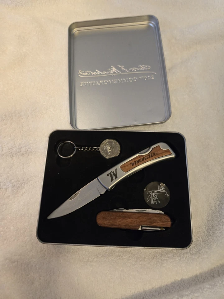 Оливер Ф. Винчестер 200 памятный набор нож, мульти инструмент и брелок новый - Изображение 3 из 3