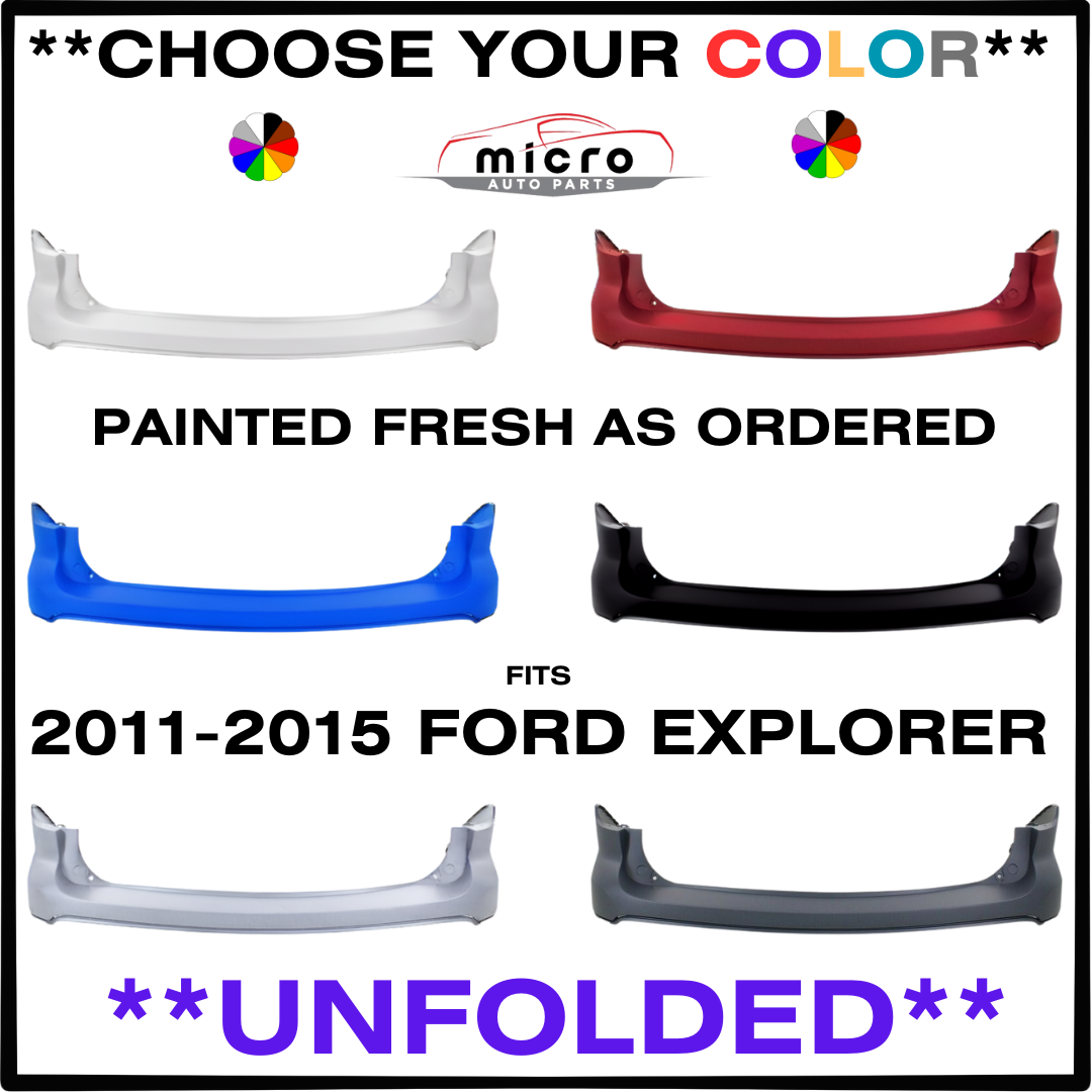 NEW REAR BUMPER FOR 2011-2015 EXPLORER PAINTED *CHOOSE YOUR COLOR