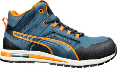 PUMA SAFETY CROSSTWIST MID S3 HRO SRC blau-orange Gr. 41 (633140) Arbeitsschuhe