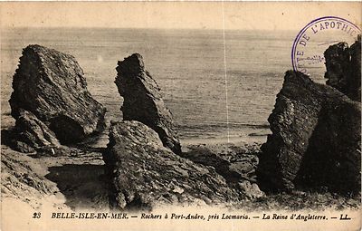 CPA BELLE-ISLE-en-MER - Rochers a Port-Andro bei Locmario-La Reine (431561)