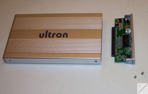 USB Gehäuse für 2,5" IDE Festplatte extern, Ultron, mit Hülle und USB-Kabel _xn - Afbeelding 5 van 10