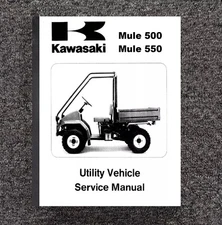 500 550 Side By Side Workshop Service Manual Kawasaki KAF300 MULE UTV 500 550