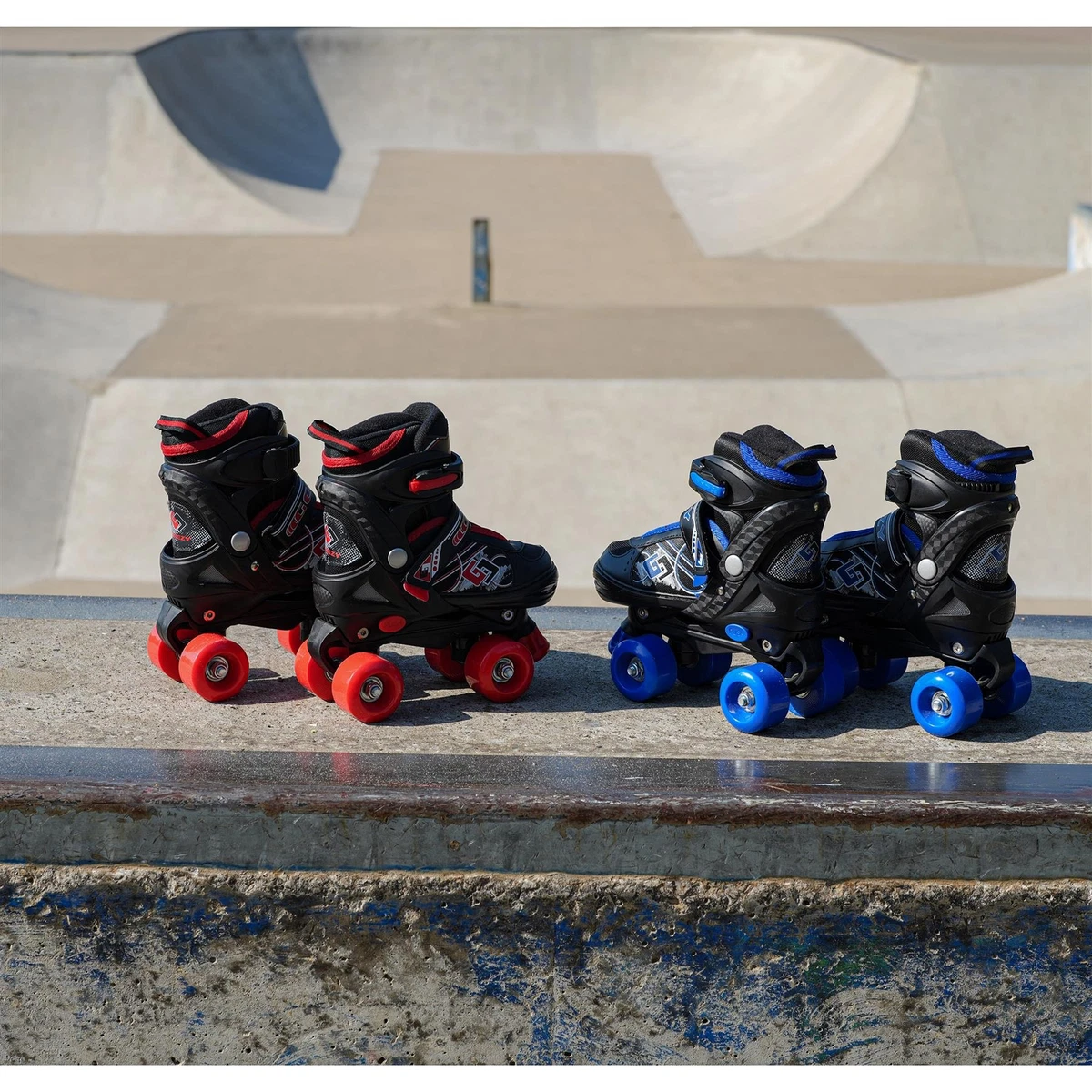 Children 4 Wheel Kids Boys Girls Double row Quad Roller Skates