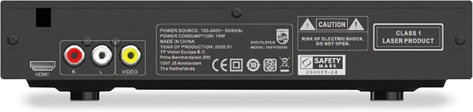 Philips TAEP200 Reproductor de DVD HD sin región HDMI 1080P USB PAL/NTSC con cable HDMI Foto 2 de 2