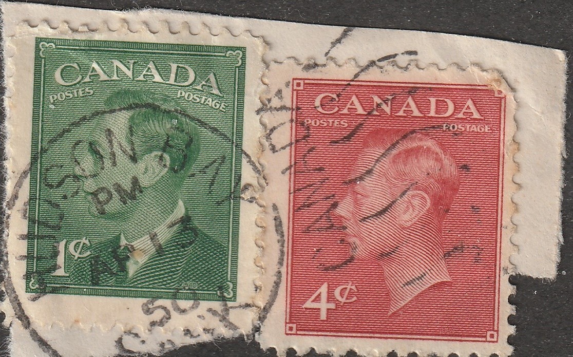 HUDSON BAY SASK DUPLEX CANCEL POSTMARK eBay