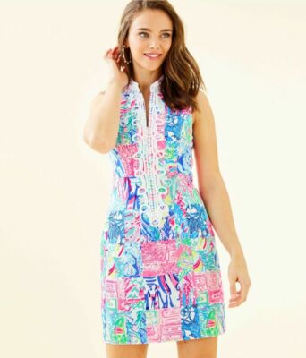 Clearance Sale! Lilly Pulitzer ALEXA SHIFT DRESS $198 SIZE 00-14