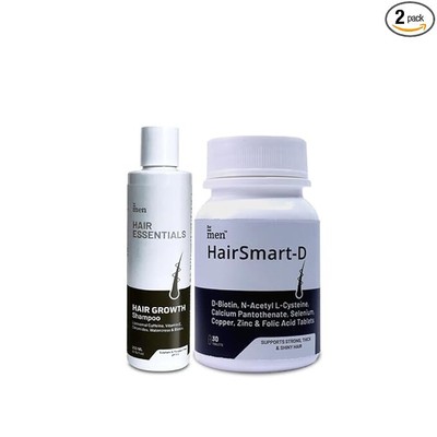 ForMen Biotin Tablets For Men + DTH Blocker Shampoo Reduce Hair thinning