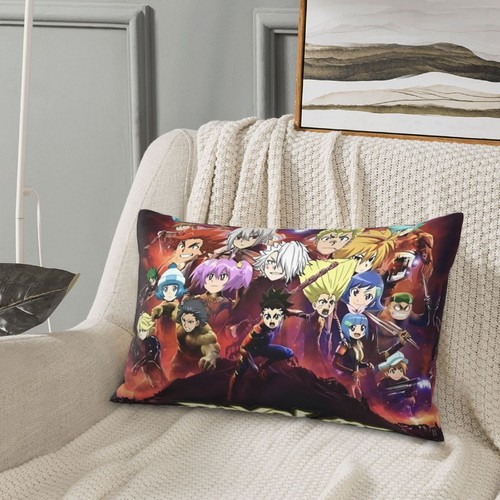 Funda de almohada Beyblade con estampado de dibujos animados para niños para piel de cabello funda de almohada personalizada - Imagen 2 de 32