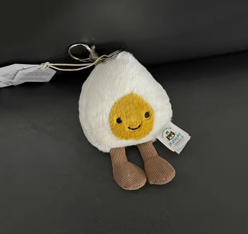 NWT Jellycat Amuseable Happy Boiled Egg Bag Charm