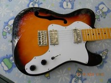 Donner Thinline, Destiny Pickups, Coil Splitting,capacitor Upgrade,gigbag,nice