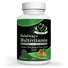 Halalways Multivitamin Certified Halal Multivitamin, Supplement Tablet