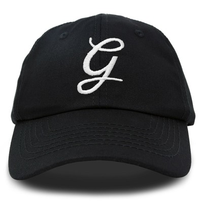 DALIX Initial Hat Letter G Womens Baseball Cap Monogram Cursive Embroider