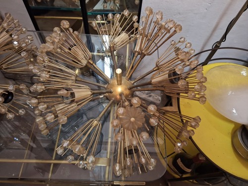 Pair of 1960s Mod Sputnik Emil Stejnar Ceiling Sconces for Rupert Nikoll - Picture 7 of 19