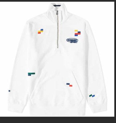 Missoni Herren Sport Half Zip weiß/Heritage Sweat Shirt £450 authentisch