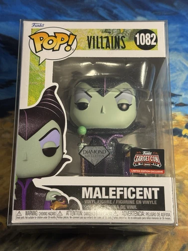 Maleficent Funko Pop Disney Villains DIAMOND Target Con Exclusive