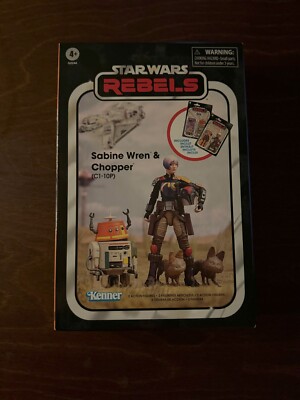Star Wars 3.75 Vintage Collection Sabine Wren & Chopper 2-Pack Pulse Sealed!