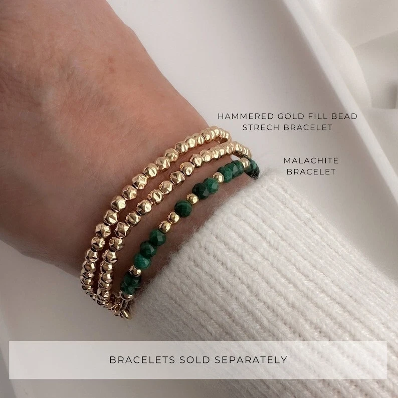 A++ Zierliche grüne Türkis facettierte runde Edelstein Perlen handgefertigte ... - Bild 4 von 4