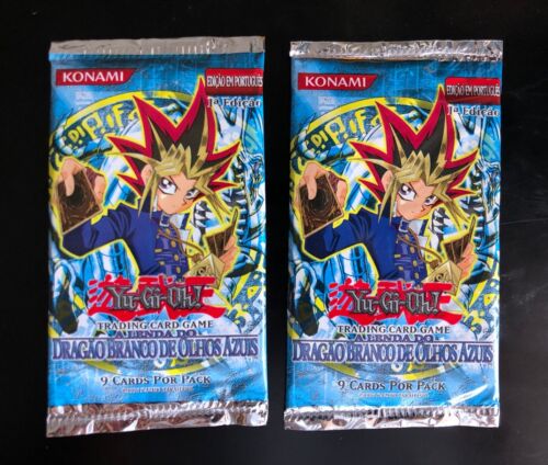 Yu-Gi-Oh Legend Of The Blue Eyes White Dragon, 1st Edition, portuguese 2xbooster - Picture 1 of 2