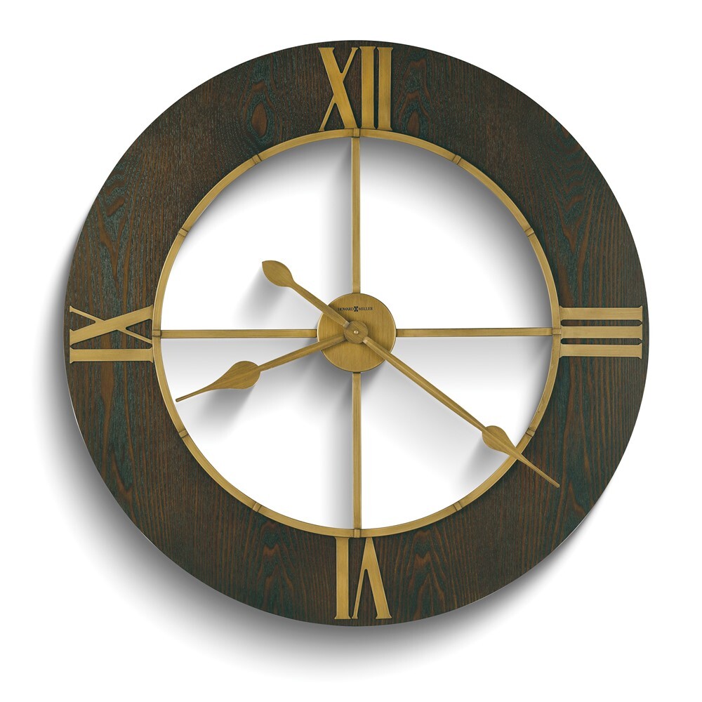 Howard Miller Chasum Gallery 32 inch Espresso Ash Veneer Wall Clock
