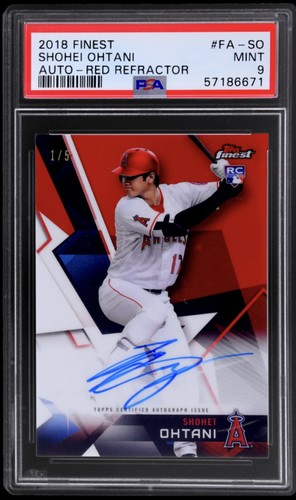 Shohei Ohtani #SO 2018 Topps Finest Autographs card