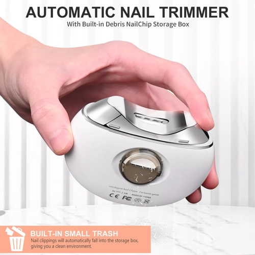 Safety Electric Automatic Nail Clippers Toe Thick Nails Cutter Pedicure White US - Picture 5 of 11